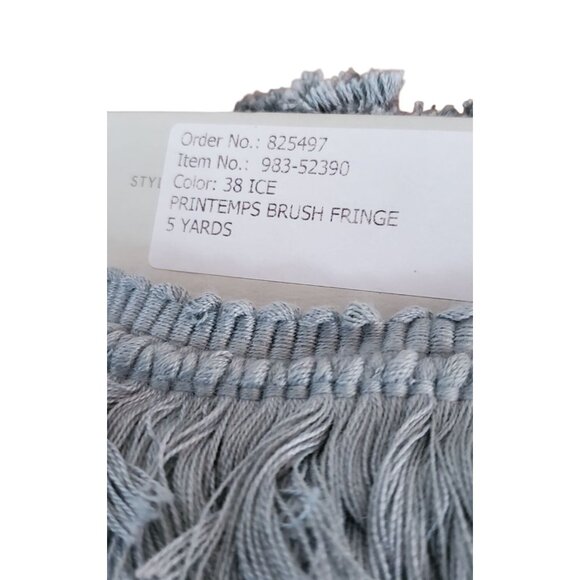 Samuel & Sons 5 Yards Printemps Brush Fringe Ice 2" Woven Tassel Finishing Trim - Picture 3 of 9